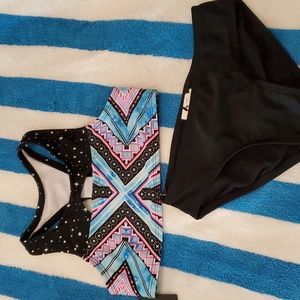 ART CLASS SIZE XS 4/5 TWO PIECE SWIMSUIT